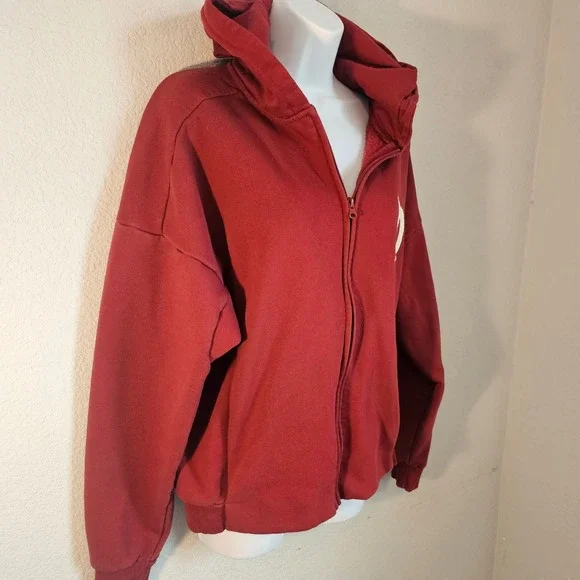 Disneyland park exclusive medium zip up hoodie burgundy - Picture 2 of 6
